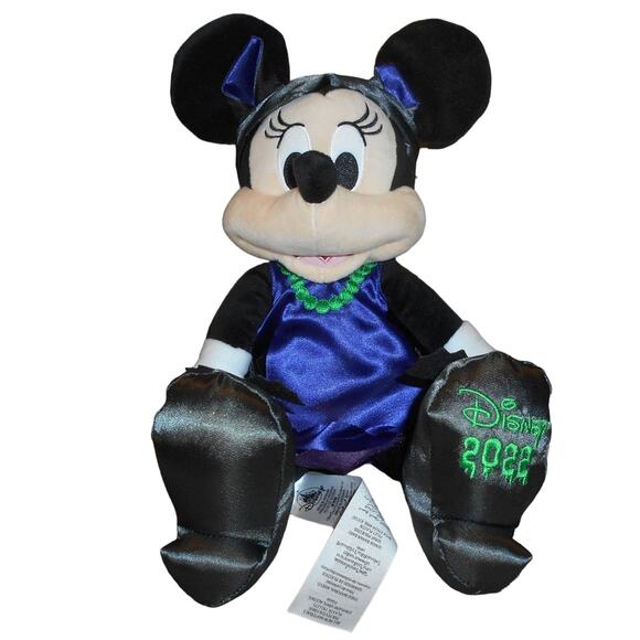 Happy Halloween 2022 Minnie Mouse in Bat Costume 15" Plush Disney Store - Picture 1 of 9